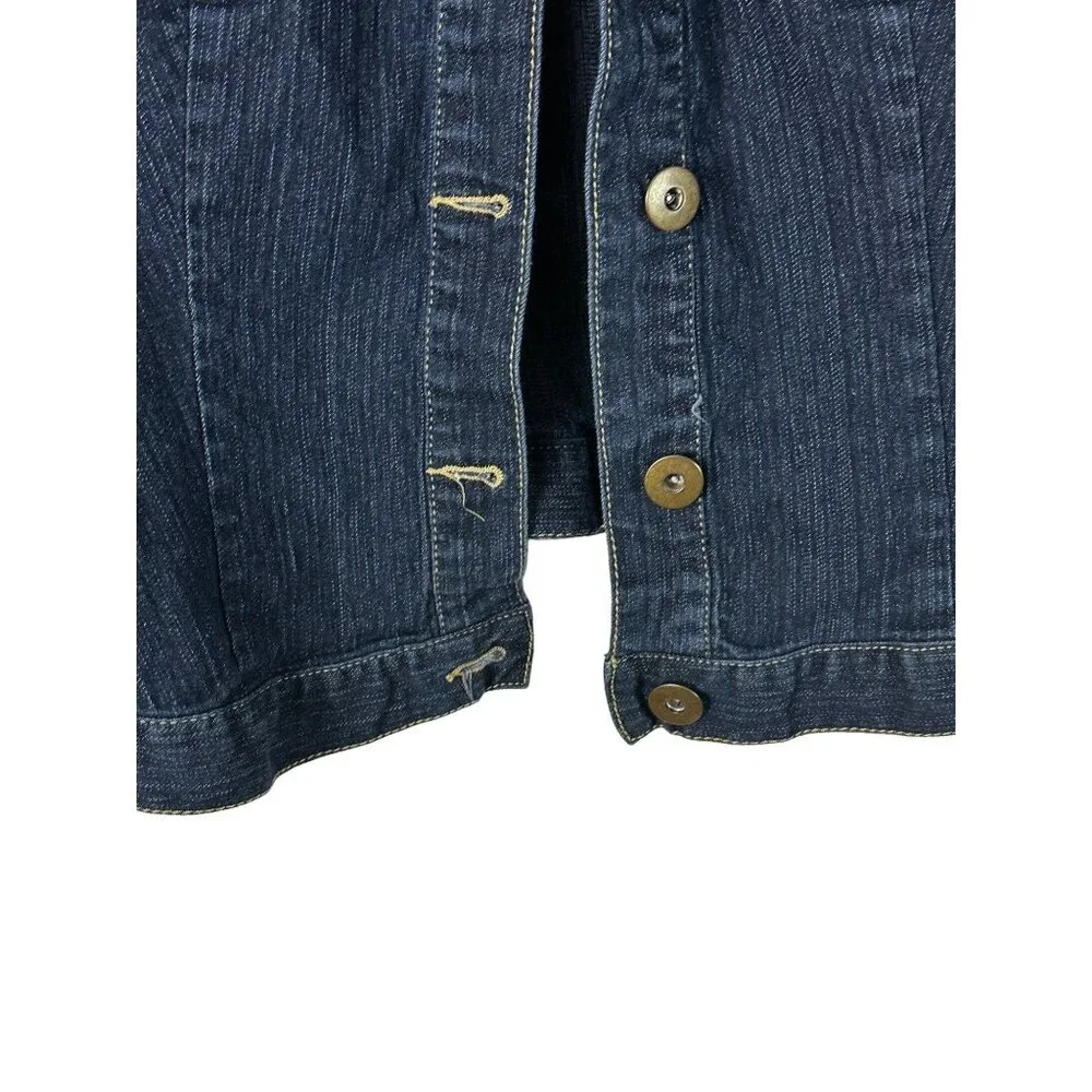Baccin Size XL Women's Long Sleeve Blue Demin Jacket